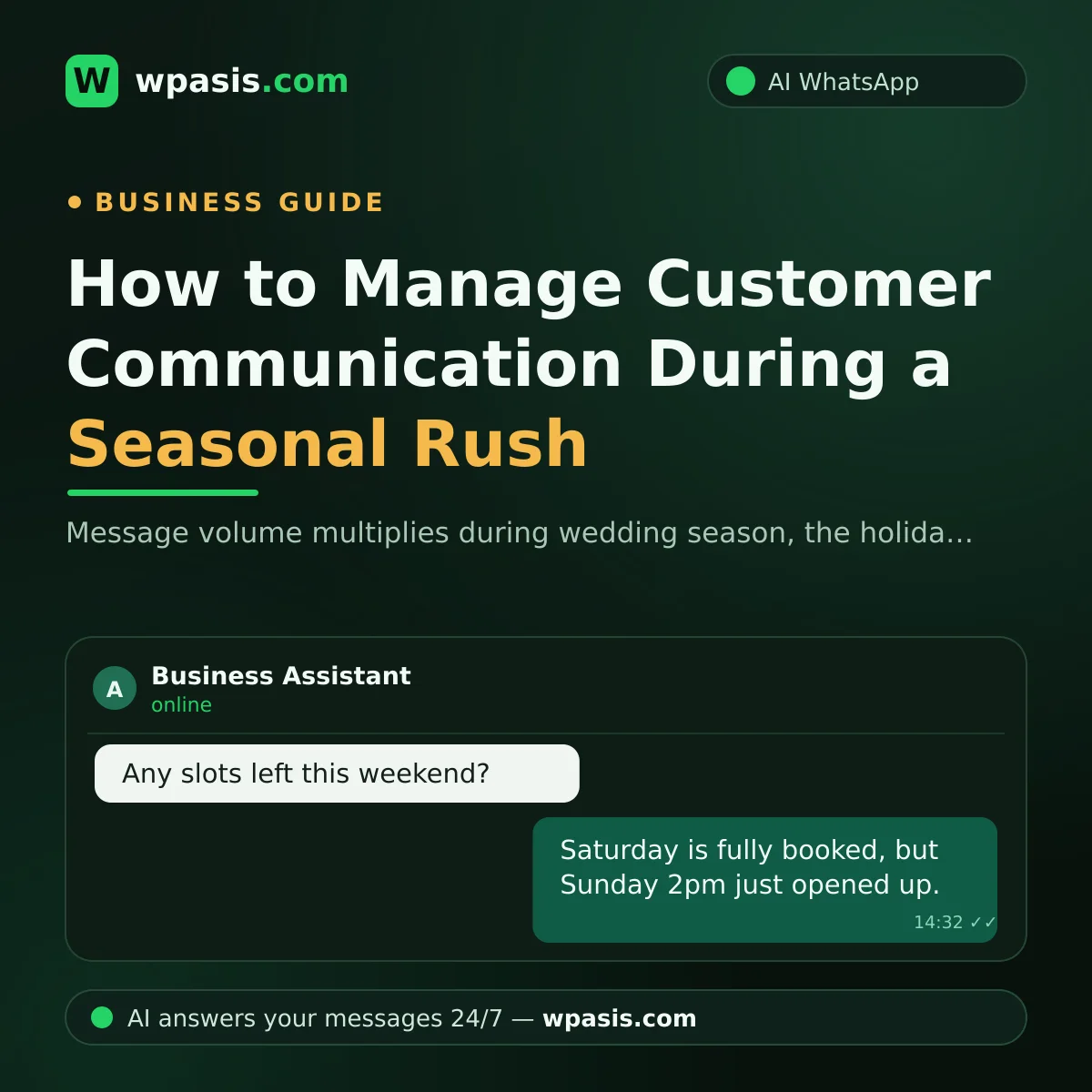 How to Manage Customer Communication During a Seasonal Rush