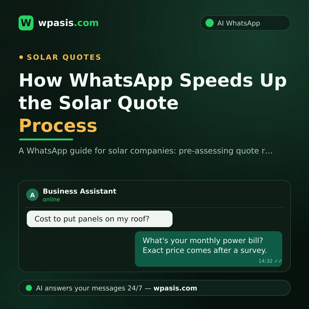 How WhatsApp Speeds Up the Solar Quote Process