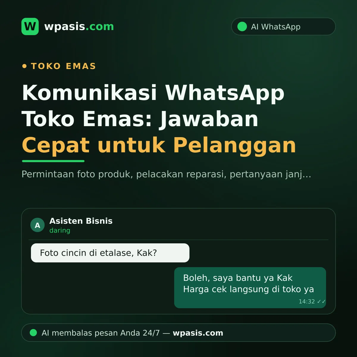 Komunikasi WhatsApp Toko Emas: Jawaban Cepat untuk Pelanggan
