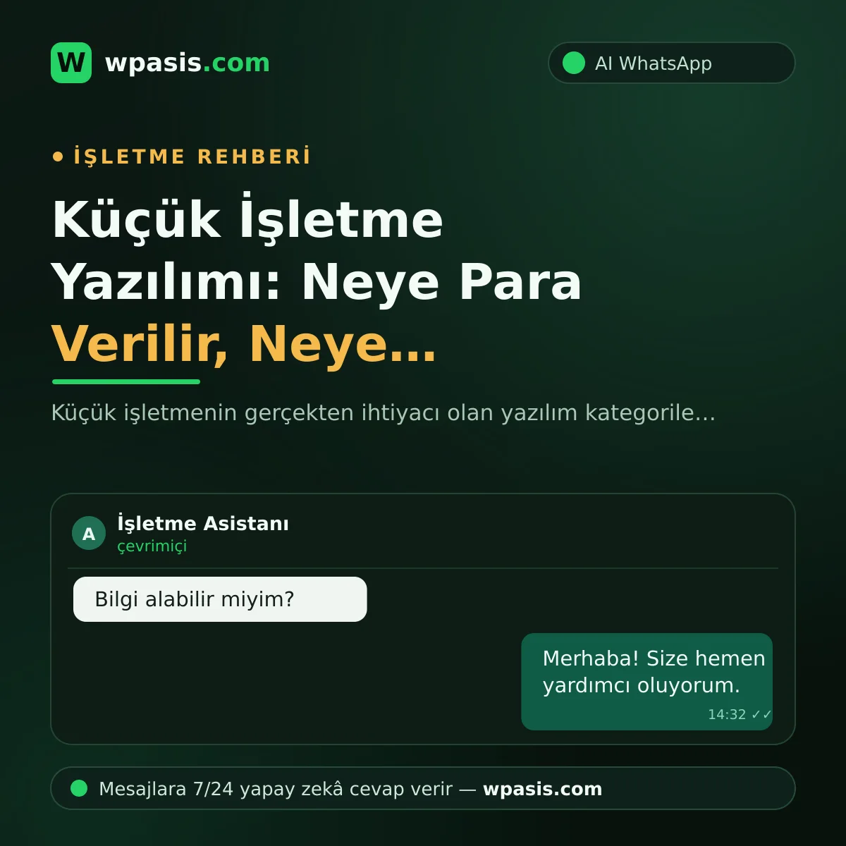 Küçük İşletme Yazılımı: Neye Para Verilir, Neye Verilmez?