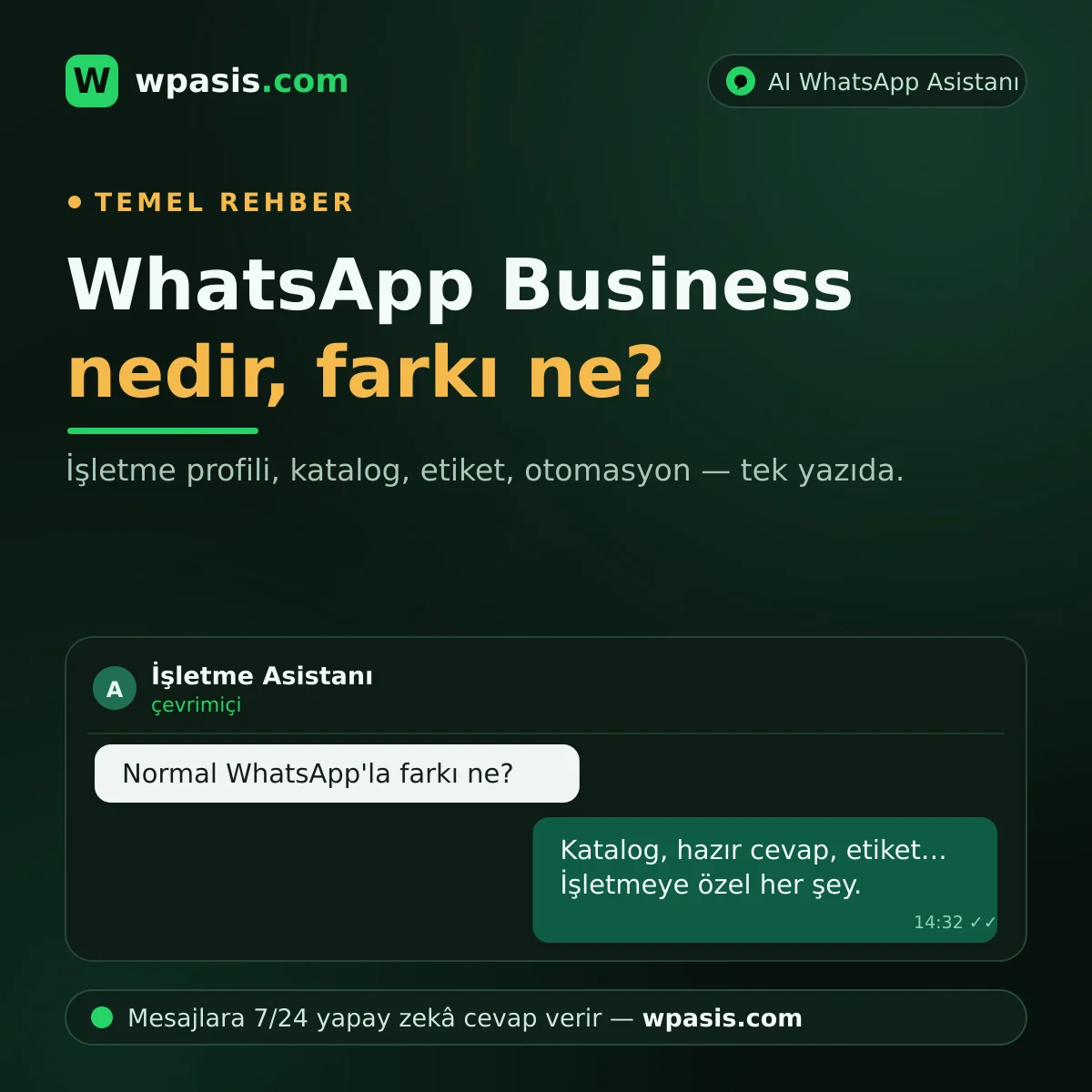 WhatsApp Business Nedir? Normal WhatsApp'tan Farkı Ne?