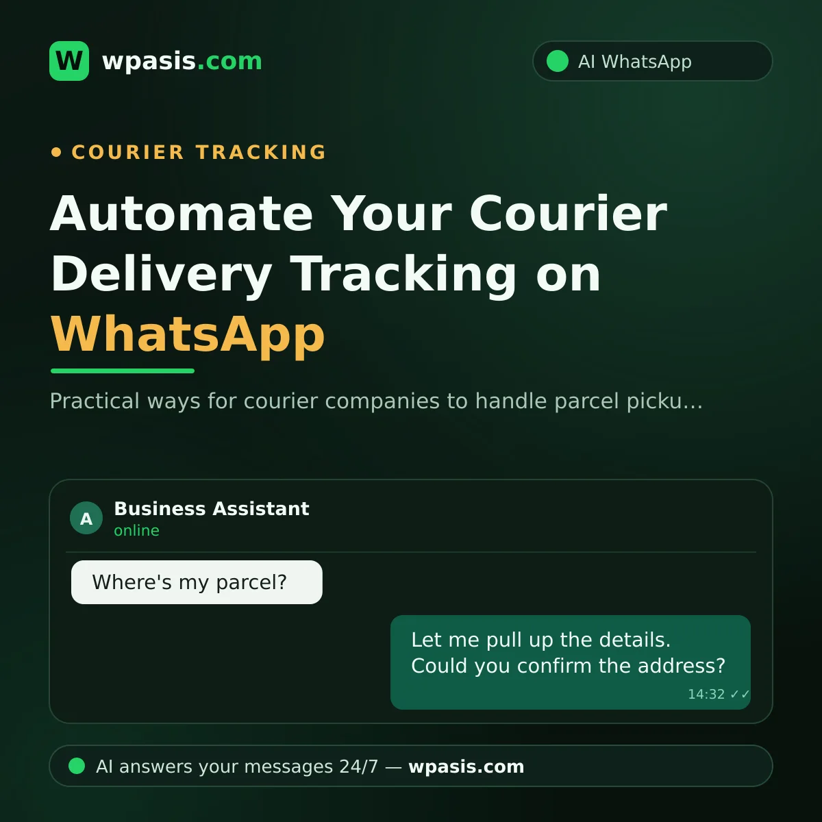 Automate Your Courier Delivery Tracking on WhatsApp